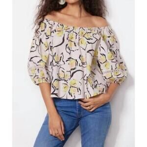 Velvet by Graham & Spencer Zoey in Lilypad print lace NWT Size Large Boho Garden